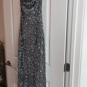 By Together Silver Strapless Dress